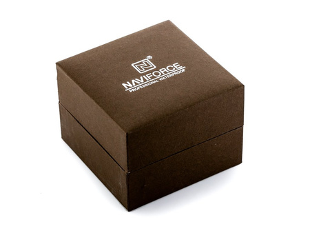 KOMPLET PREZENTOWY 2 ZEGARKÓW MĘSKI I DAMSKI ZŁOTY BRANSOLETA NAVIFORCE