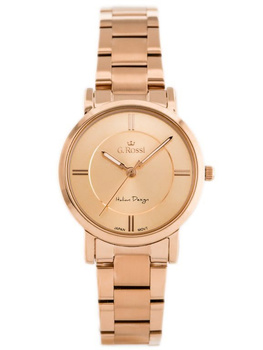 ZEGAREK DAMSKI G. ROSSI - 11688B Bransoleta różowe złoto + BOX