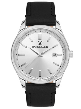 ZEGAREK MĘSKI DANIEL KLEIN DK.1.13517-1 Czarny pasek skórzany + BOX