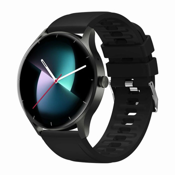 SMARTWATCH MĘSKI GRAVITY GT2-2 - ROZMOWY BLUETOOTH, WŁASNE TARCZE Czarny pasek