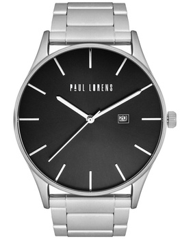 ZEGAREK MĘSKI PAUL LORENS - PL7028B2-1C1 Srebrna bransoleta + BOX