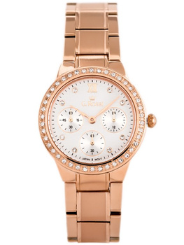 ZEGAREK DAMSKI G. ROSSI - 11067B Bransoleta różowe złoto + BOX