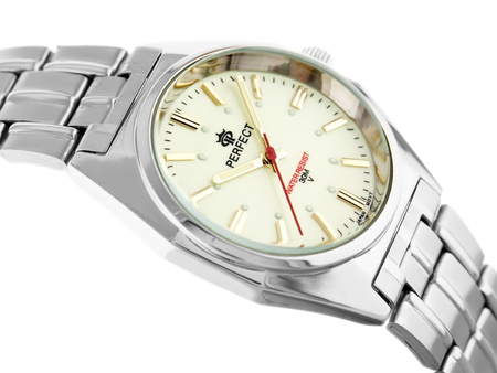 ZEGAREK MĘSKI PERFECT P186 - ORIENT Srebrna bransoleta Zielona tarcza + BOX