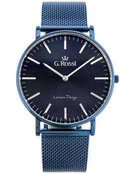 ZEGAREK DAMSKI G. ROSSI - 11989B2-6F1 Granatowa bransoleta + BOX