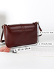 DAMSKA TOREBKA BRĄZOWA NA PASKU LISTONOSZKA BORDOWA NA RAMIĘ SKÓRZANA D09
