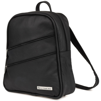 Czarny Plecak Torebka Damska Skórzana Beltimore 022 : Kolory - Czarny