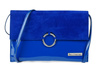 Niebieska Oryginalna Damska Torebka Kopertówka Na Pasku Usztywniana W63 : Kolory - Niebieski