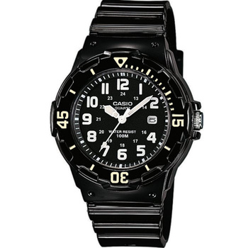 Zegarek męski młodzieżowy Casio LRW-200H-1BVDF Czarny pasek + BOX