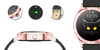 SMARTWATCH DAMSKI CZARNY PASEK SKÓRZANY KROKI POWIADOMIENIA TARCZE G.Rossi SW017-6