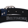 Skórzany Pasek Damski Do Spodni Sukienki Koła Klasyczny Granatowy Beltimore B04 : Kolory - Granatowy, Rozmiar Pasków - R.90-105 Cm
