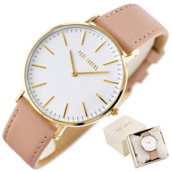 ZEGAREK DAMSKI PAUL LORENS - PL11014A7-3E2 Różowy pasek skórzany + BOX