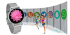 SMARTWATCH DAMSKI SREBRNA BRANSOLETA KOBIECY SPORT PULS SMS FB ZDJĘCIA G. Rossi SW015-3