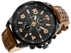 ZEGAREK MĘSKI PERFECT CH05L - CHRONOGRAF Brązowy pasek skórzany + BOX