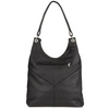 Czarna Damska Skórzana Torebka Worek Na Ramię Beltimore  970 : Kolory - Czarny