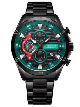 ZEGAREK MĘSKI CURREN 8402 Czarna bransoleta + BOX