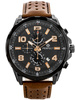 ZEGAREK MĘSKI PERFECT CH05L - CHRONOGRAF Brązowy pasek skórzany + BOX