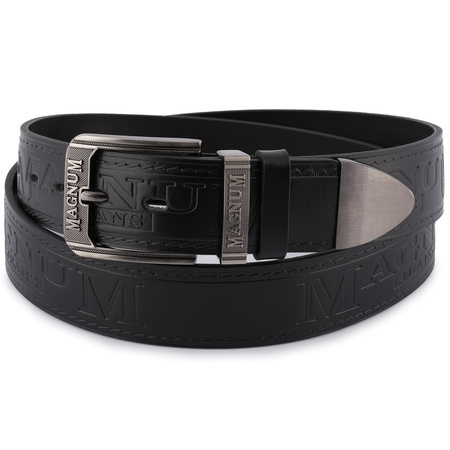 Pasek Męski Skórzany Premium Szeroki 4Cm Klasyczny Czarny Beltimore Jeans E04 : Kolory - Czarny, Rozmiar Pasków - R.105-120 Cm