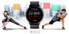 Smartwatch męski Czarny pasek gumowy sportowy Puls Kroki Gravity GT1-3 