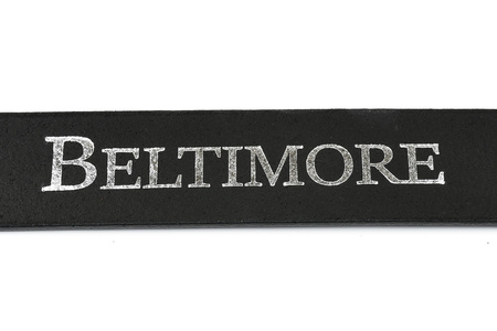 Beltimore Skórzany Licowy Pasek Męski Czarny 3,5 Cm E10 : Kolory - Czarny, Rozmiar Pasków - R.85-100 Cm