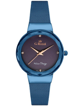 ZEGAREK G. ROSSI - 11184B-6F3 (zg785f) blue/violet + BOX