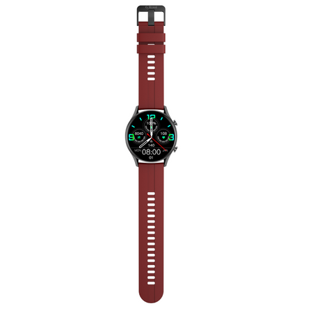 SMARTWATCH MĘSKI CZERWONY PASEK SPORTOWY KROKI PULS ROZMOWY G. Rossi SW019-3