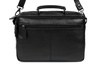 Torba męska skórzana czarna Pozioma Trzykomorowa do pracy Beltimore Q69