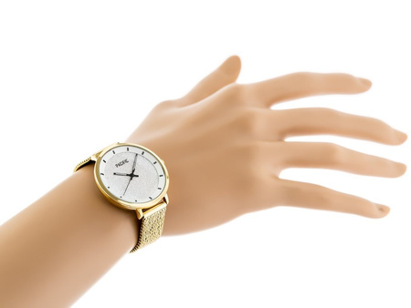 Komplet prezentowy damski Zegarek damski złoty PACIFIC X6171+ bransoletka