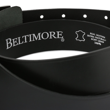 Pasek Męski Oficerski Wojskowy Solidny Beltimore W34 : Kolory - Czarny, Rozmiar Pasków - R.120-135 Cm