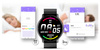 Smartwatch męski Czarny pasek gumowy sportowy Puls Kroki Gravity GT1-3 