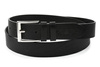 Beltimore Skórzany Licowy Pasek Męski Czarny 3,5 Cm E10 : Kolory - Czarny, Rozmiar Pasków - R.85-100 Cm