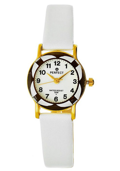 Zegarek Dziecięcy Komunijny Perfect  L248-1 Biały pasek skórzany