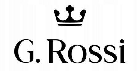 ZEGAREK MĘSKI Granatowy pasek skórzany Kwarcowy G. ROSSI - 10737A-6F3 + BOX