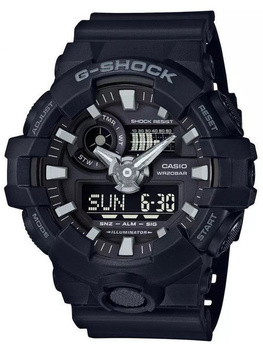 ZEGAREK MĘSKI CASIO G-SHOCK GA-700-1BER Szary pasek