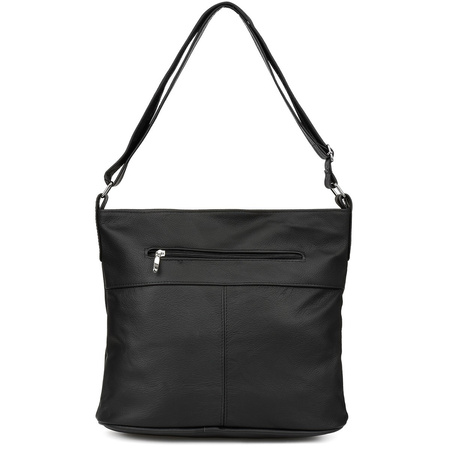 Czarna Torebka Skórzana Damska A4 Duża Torba Beltimore T71