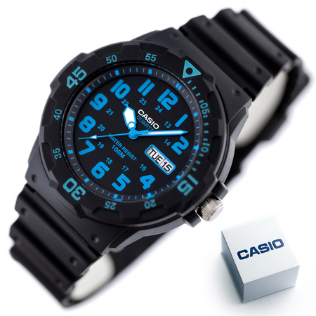 Zegarek Męski CASIO MRW-200H-2BVDF Czarny pasek Młodzieżowy