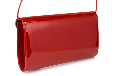 Czerwona Lakierowana Damska Torebka Wieczorowa Kopertówka Beltimore M78 : Kolory - Czerwony