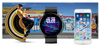 Smartwatch męski Czarny pasek gumowy sportowy Puls Kroki Gravity GT1-3 