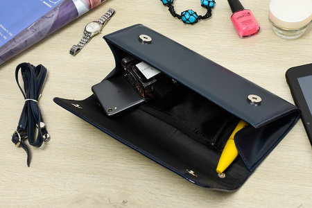 Granatowa Damska Torebka Kopertówka Wieczorowa Beltimore W20 : Kolory - Granatowy