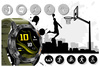 SMARTWATCH MĘSKI ZIELONY PASEK WYKONYWANIE POŁĄCZEŃ CIŚNIENIOMIERZ GRAVITY GT9-12 