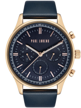 ZEGAREK MĘSKI PAUL LORENS - PL10602A2-6F3 Granatowy pasek skórzany + BOX