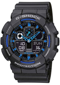 Zegarek Męski CASIO G-SHOCK GA-100-1A2ER Czarny pasek + BOX