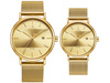 KOMPLET PREZENTOWY 2 ZEGARKÓW MĘSKI I DAMSKI ZŁOTY BRANSOLETA NAVIFORCE