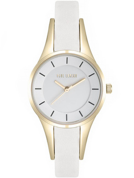 ZEGAREK DAMSKI PAUL LORENS - 8154A-3C2 Biały pasek skórzany + BOX