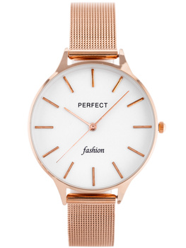 ZEGAREK DAMSKI PERFECT F355-08 Bransoleta różowe złoto + BOX