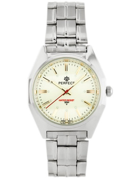 ZEGAREK MĘSKI PERFECT P186 - ORIENT Srebrna bransoleta Zielona tarcza + BOX