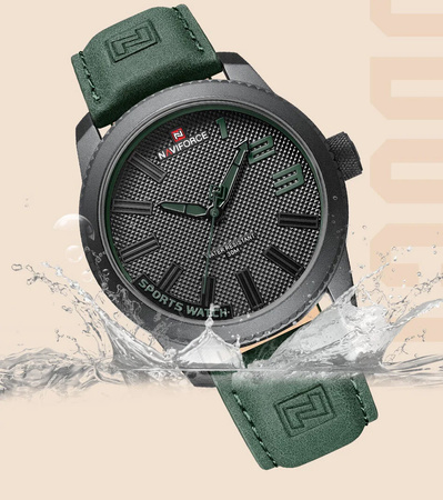 ZEGAREK MĘSKI NAVIFORCE NF9202L B/GN/GN + BOX