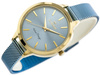 ZEGAREK DAMSKI NIEBIESKA BRANSOLETA MESH SIATKA G. ROSSI - 10296B  + BOX