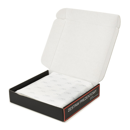 Zestaw Męski Skórzany Portfel Pionowy Rękawiczki  L/XL Czarne Beltimore T83