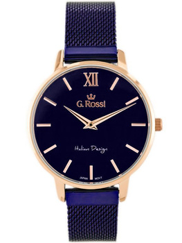 ZEGAREK DAMSKI G. ROSSI - 12177B Fioletowa bransoleta  + BOX