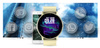 Smartwatch Damski Gravity GT1-6 Beżowy pasek SPORT KROKI PULS